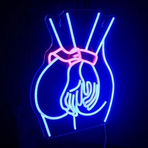 Letrero de luz de neón para dama de 15,8 x 12,6" lámpara bar de cerveza pub pared colgante obras de arte regalo - Imagen 1 de 9