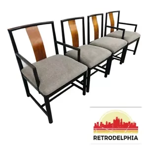Mid-Century Modern Dunbar Style Dining Chairs - Set of 4 - Picture 1 of 10