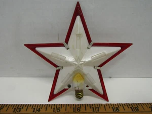 OLD PLASTIC STAR CHRISTMAS TREE TOPPER SCREW ON DECORATION - Picture 1 of 3