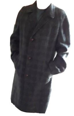 Vtg Mt Rock Tailored Woolf Brothers 44 L Wool Tweed  Coat 1950s Madmen era. - Image 1 of 4