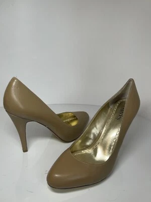 Zapatos de salón dorados Charles de Charles David marrón dorado tacón de aguja talla 9M Foto 1 de 4