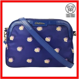 Cath Kidston Small Cross Body Samson Bag Pom Pom Spot Aster Floral Nylon CK49 - Picture 1 of 13