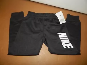 NWT Boys Nike Jogger Sweatpants Pants Black Heather Size 6 86F651-K08 Youth - Picture 1 of 5