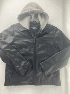 Canyon River Blues Black Hoodie/Jacket Polyvinyl with Small Pocket Defect - Picture 1 of 12