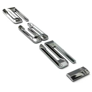 For BMW 5 series 535I Letter Number ABS Silver chrome Emblem Badge car sticker - Foto 1 di 9