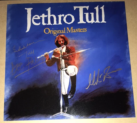 SIGNED IAN ANDERSON MARTIN BARRE PALMER 12x12 JETHRO TULL ORIGINAL MASTERS PRINT Cover