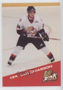 2000-01 Owen Sound Attack Team Issue Luc Chiasson