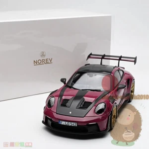 NOREV 1:18 Porsche 911 992 GT3 RS Aleación Diecast Modelo Coche Adornos Regalos Rojo - Imagen 1 de 10
