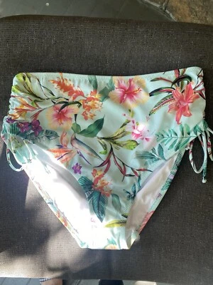 Новый с этикетками регулируемый боковой бриф Elomi Swim Sunshine Cove ES801873AQA размер 8 США - Изображение 1 из 4