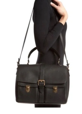 Marc Jacobs Lola Satchel Convertible Handbag NAVY Gold Hardware Flap Closure EUC - Image 1 of 4