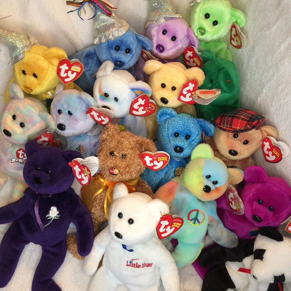 TY Beanie Babies Bears - sold individually or in bunches -- pre-owned w tags - Image 1 of 1