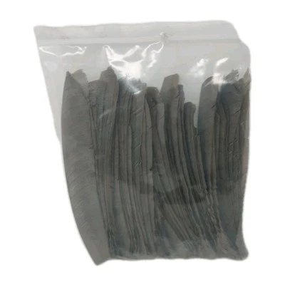 100 Pack Archery Arrow Feathers FULL LENGTH 10.5" Right Wing: Gray - Image 1 of 3
