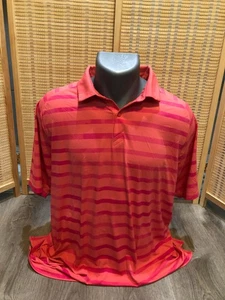 Under Armour Golf Kurzarm Herren Poloshirt gestreift rosa Große L (H406) - Bild 1 von 7