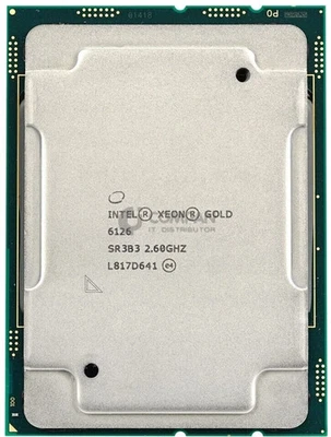 Intel Xeon Gold 6126 SR3B3 2.6GHz 12 Cores 125W LGA3647 CPU Processor - Image 1 of 2