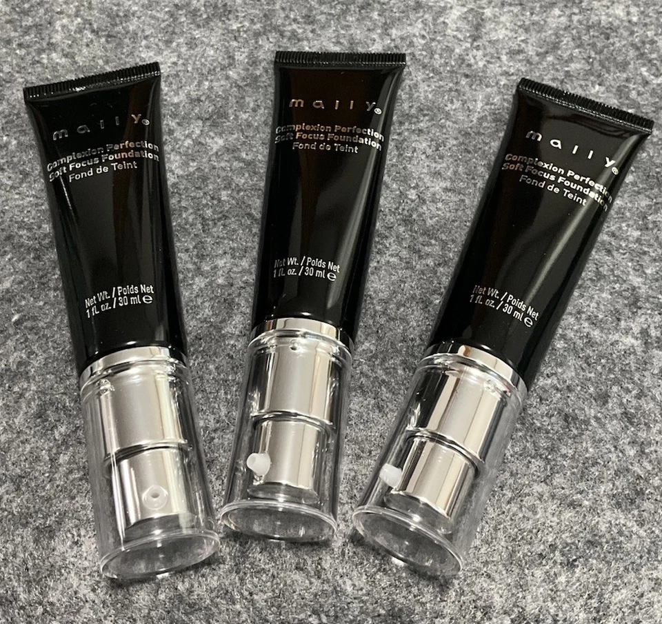 3 Mally Complexion Perfection Soft Focus Foundation* Light*1 oz / 30 ml NWOB - Image 1 of 4