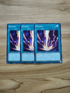 Yu-Gi-Oh! - Raigeki 3X - Full Playset - Super Rare / Holo - Picture 1 of 1