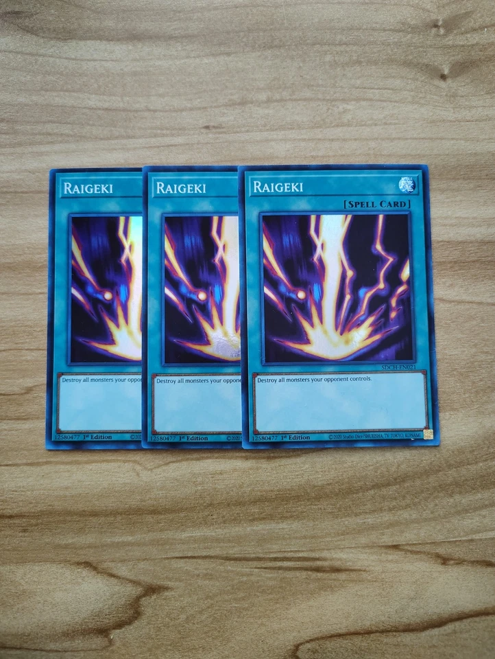 Yu-Gi-Oh! - Raigeki 3X - Full Playset - Super Rare / Holo - Image 1 of 1