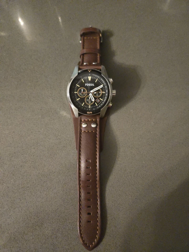 Reloj Hombre Fossil con Correa Cuero Marrón CH-2691 Foto 1 de 2