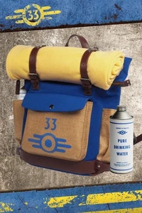 Fallout Lucy’s Backpack Wand Company Vault 33 Fleece Blanket Water Bottle NEW - Picture 1 of 7