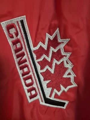 CHAQUETA HOCKEY CANADÁ VINTAGE WORLD JUNIORS 1987 - PARA HOMBRE LRG OLYMPIC'S  Foto 1 de 4