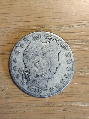 90% SILVER 1912 S BARBER HALF #1 - Image 1 of 2