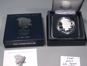 Proof 2024-s Silver PEACE Dollar San Francisco OGP/COA. #4 - Picture 1 of 7
