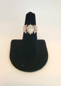Vintage Sterling Silber 925 Marquis CZ Ring Größe 5,75 signiert - Bild 1 von 6