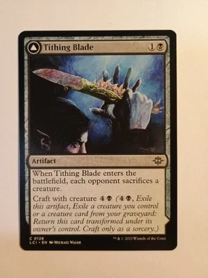 Tithing Blade/Consuming Sepulcher 0128 Magic The Gathering Regular Common LCI NM - Image 1 of 2