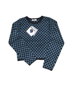 Daydreamer Checked Sweater Real Black Size M (see Description) - Picture 1 of 5