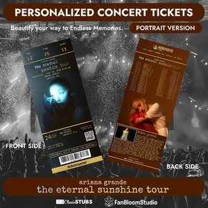 ariiana grande: the eternal sunshine tour Personalized Concert Ticket - Picture 1 of 6