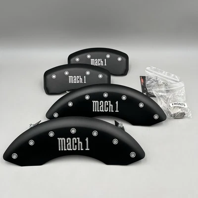 MGP Brake Caliper Covers 1997-2004 Ford Mustang Matte Black Mach 1 - 10017SMCHMB - Image 1 of 4