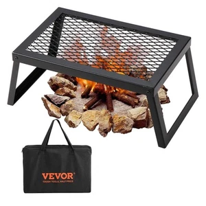 VEVOR Folding Campfire Grill Portable Camping Fire Pit Steel Outdoor BBQ Picnic - Picture 1 of 12