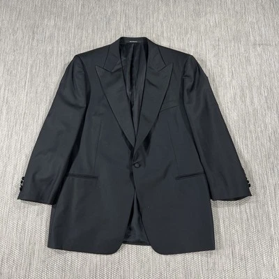 Blazer Esmoquin Ermenegildo Zegna EE. UU. 48R Lujo Diseñador Lana De Colección Chaqueta de Cena Foto 1 de 4