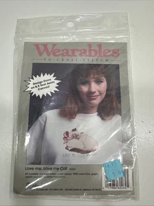 Wearables to Cross Stitch - Love Me. Love My Cat Set #60262 Neu in Verpackung - Bild 1 von 5