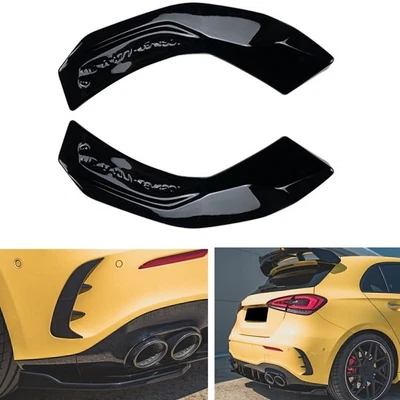Difusor trasero labio lateral canards para Mercedes Benz Clase A A35 A45 AMG Hatchback Foto 1 de 4