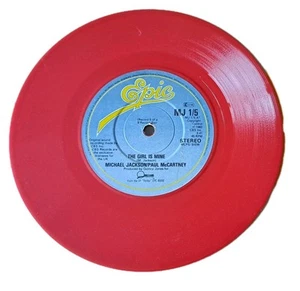 Michael Jackson/Paul McCartney - The Girl Is Mine - 7" Red Vinyl - Picture 1 of 2