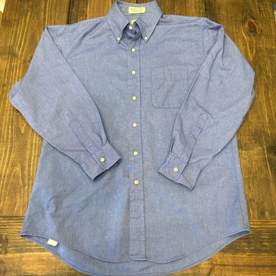 Camisa de vestir LL Bean de una sola puntada manga larga, para hombre 16,5-33, clásica, vintage Foto 1 de 4