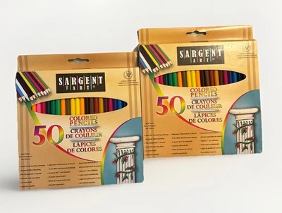 2 NEW Boxes Of Sargent Art 50 Colored Pencils For Beautiful Illustration - Image 1 of 4