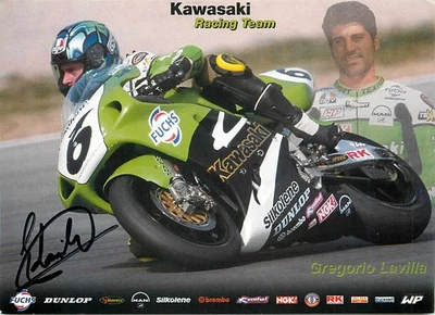 Gregorio Lavilla Kawasaki Racing Team Autogrammkarte Motorrad - Bild 1 von 2