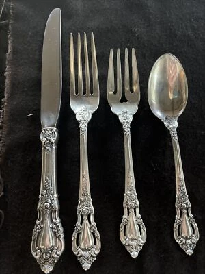 Eloquence by Lunt Sterling Silver Flatware 4 Piece Dinner Set - Image 1 of 4