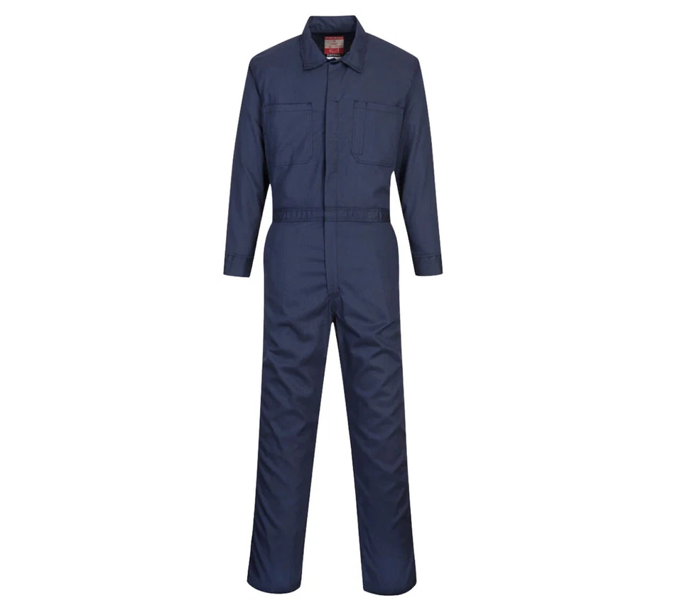 Navy Blue Long Sleeve Work Coverall, Special - Image 1 of 1