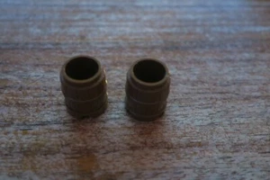 LEGO PETIT TONNNEAU MARRON X 4 - Picture 1 of 2