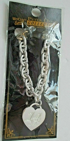 NewTony Stewart #14 Heart Shaped Ladies Charm Bracelet Cover