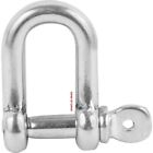 Stainless Steel D Shackle 2pcs 4mm/6mm Security Chain Boat AISI 316 marine grade