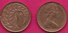 NEW ZEALAND 1 CENT 1979 XF SILVER FERN LEAF AND DENOMINATION,Second crowned port