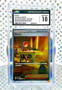 CGC 10 Penny 252/198 S&V Base Set Secret Illustration Rare Pokemon Card - Picture 1 of 1