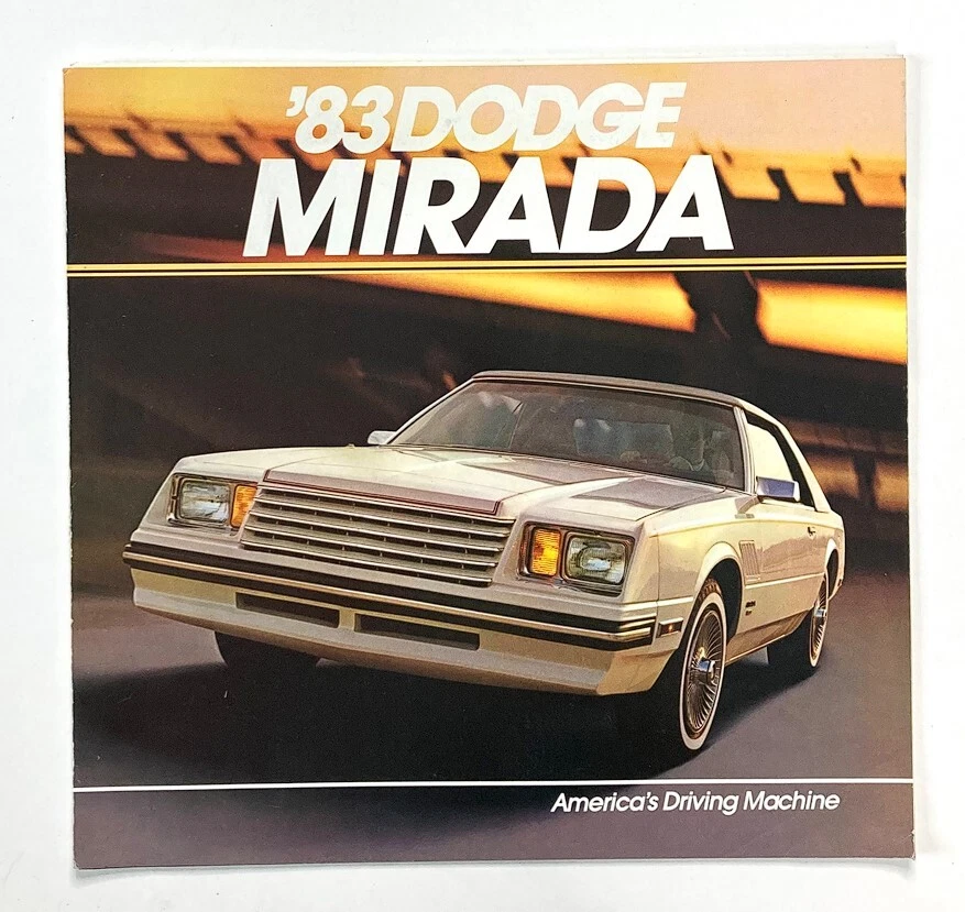 1983 Dodge Mirada Dealer Showroom Sales Brochure Guide Catalog - Изображение 1 из 1