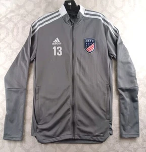 Adidas Jacket Mens Small Gray Track Running Primegreen Full Zip Long Sleeves - Picture 1 of 8