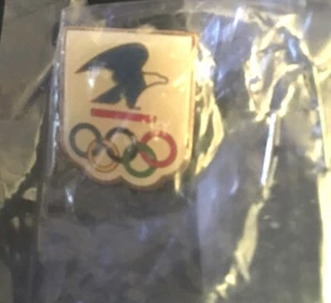 Olympic Rings USPS US Mail Eagle Post Office Metal/Enamel Lapel Pin Pinback~NEW! - Picture 1 of 6
