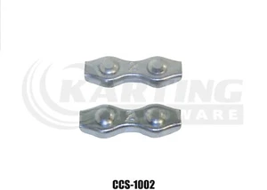 Cable Clamp Shaped (2 Pack), Go Kart Racing, Brake, Throttle, Accelerator, Gas - Foto 1 di 4